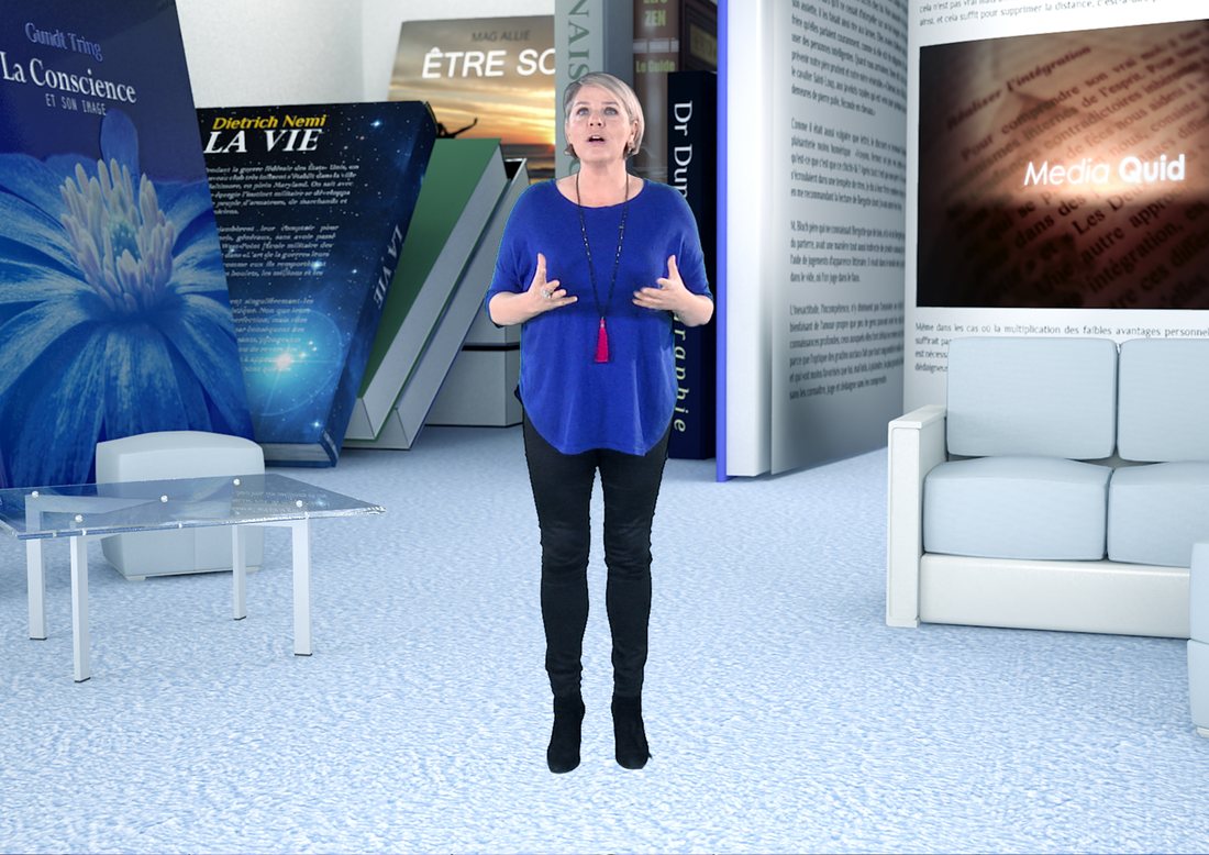 Décor virtuel de l'émission Media Quid