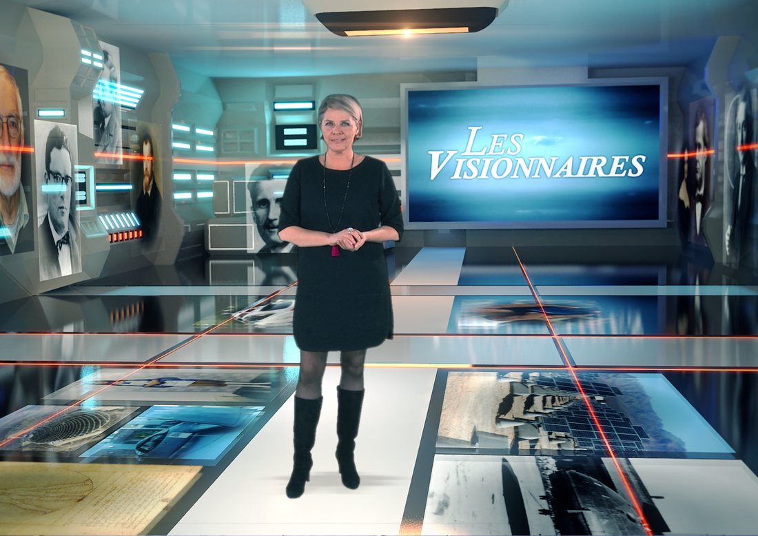 Décor virtuel de l'émission Les Visionnaires